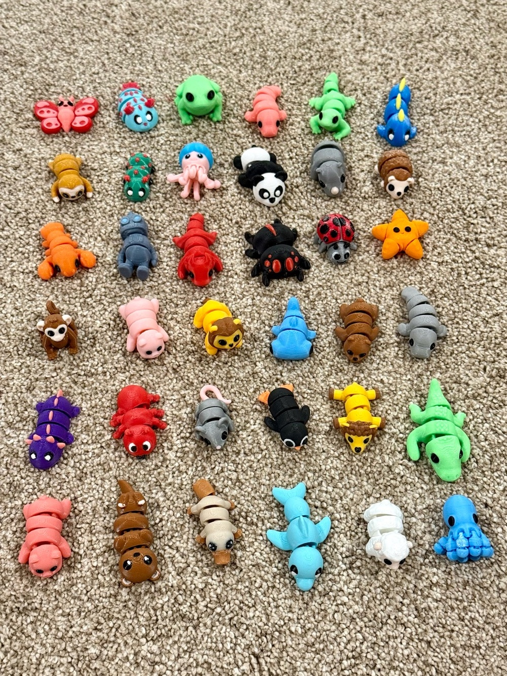 3D Printed Animal Figurine Toys - Fidget Toys